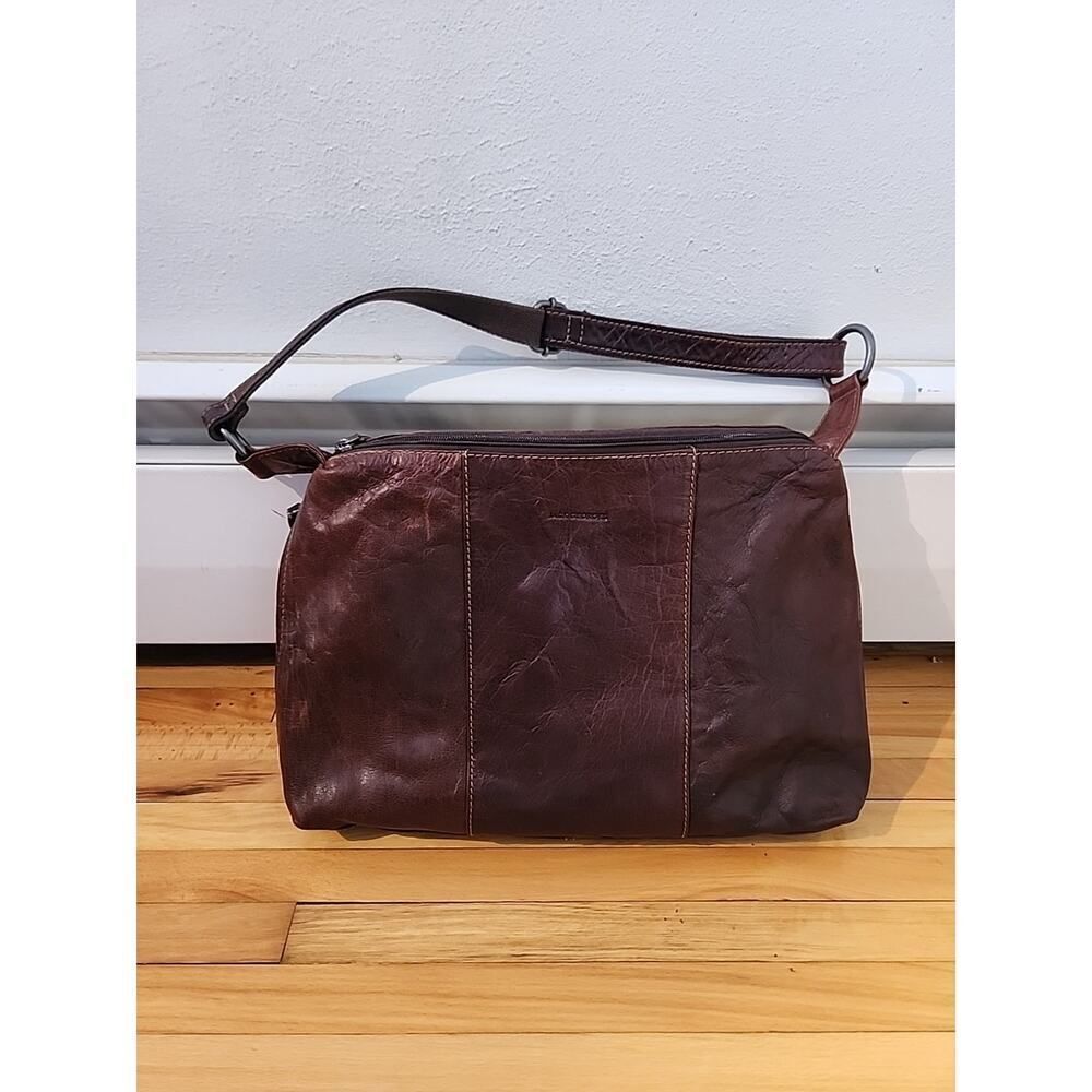 Jack Georges Leather Shoulder Bag / Handbag / Purse Hobo Genuine Leather